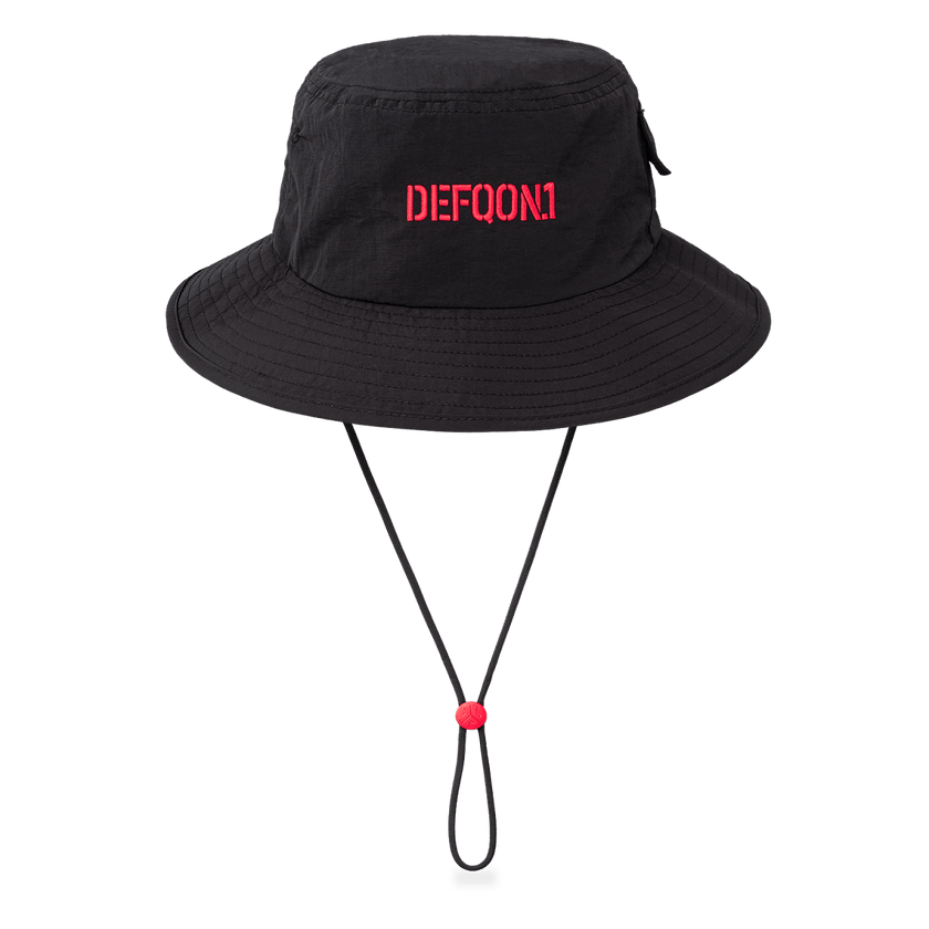 215. Safari hat Pocket red/black - Defqon.1 Festival Store