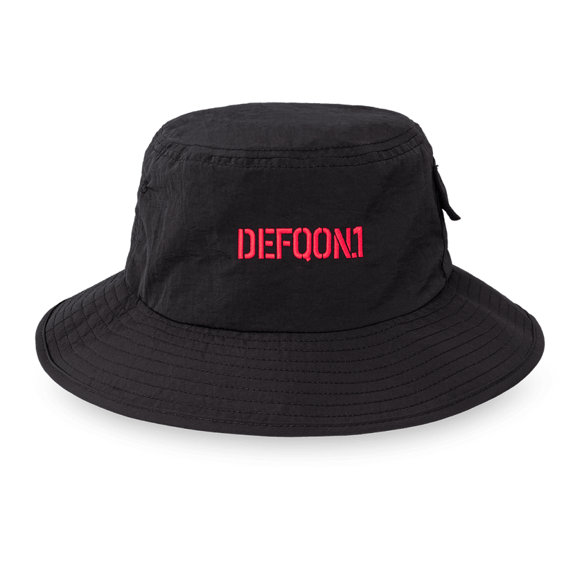 215. Safari hat Pocket red/black - Defqon.1 Festival Store