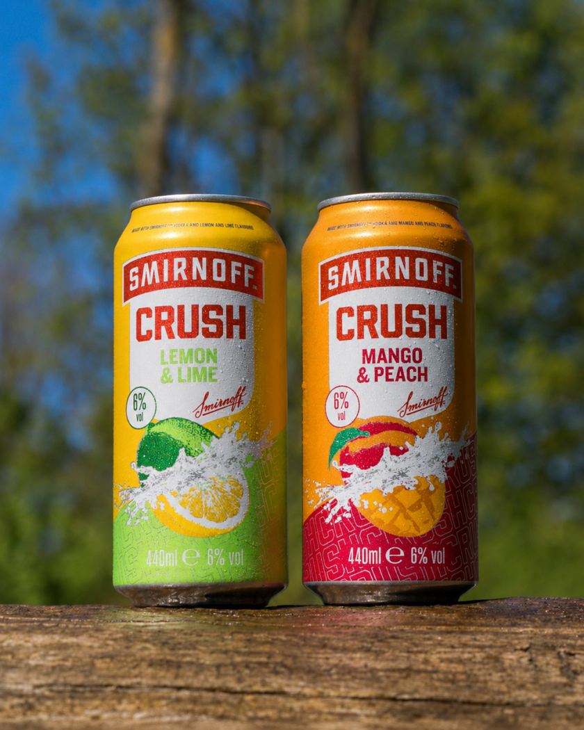 2 - pack Smirnoff Crush Lemon Lime + Mango Peach - Defqon.1 Festival Store