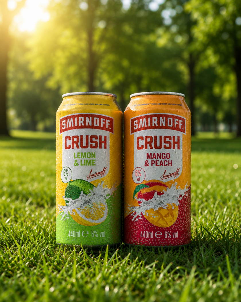 2 - pack Smirnoff Crush Lemon Lime + Mango Peach - Defqon.1 Festival Store