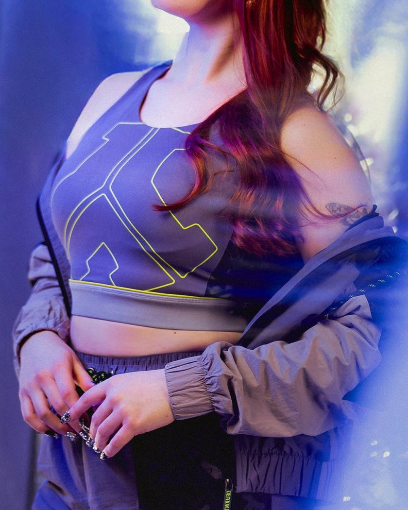 133. Sport top Pattern purple - Defqon.1 Festival Store
