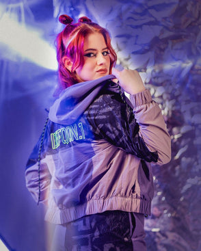 151. Track jacket Midnight Purple cropped fit image