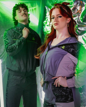 151. Track jacket Midnight Purple cropped fit image