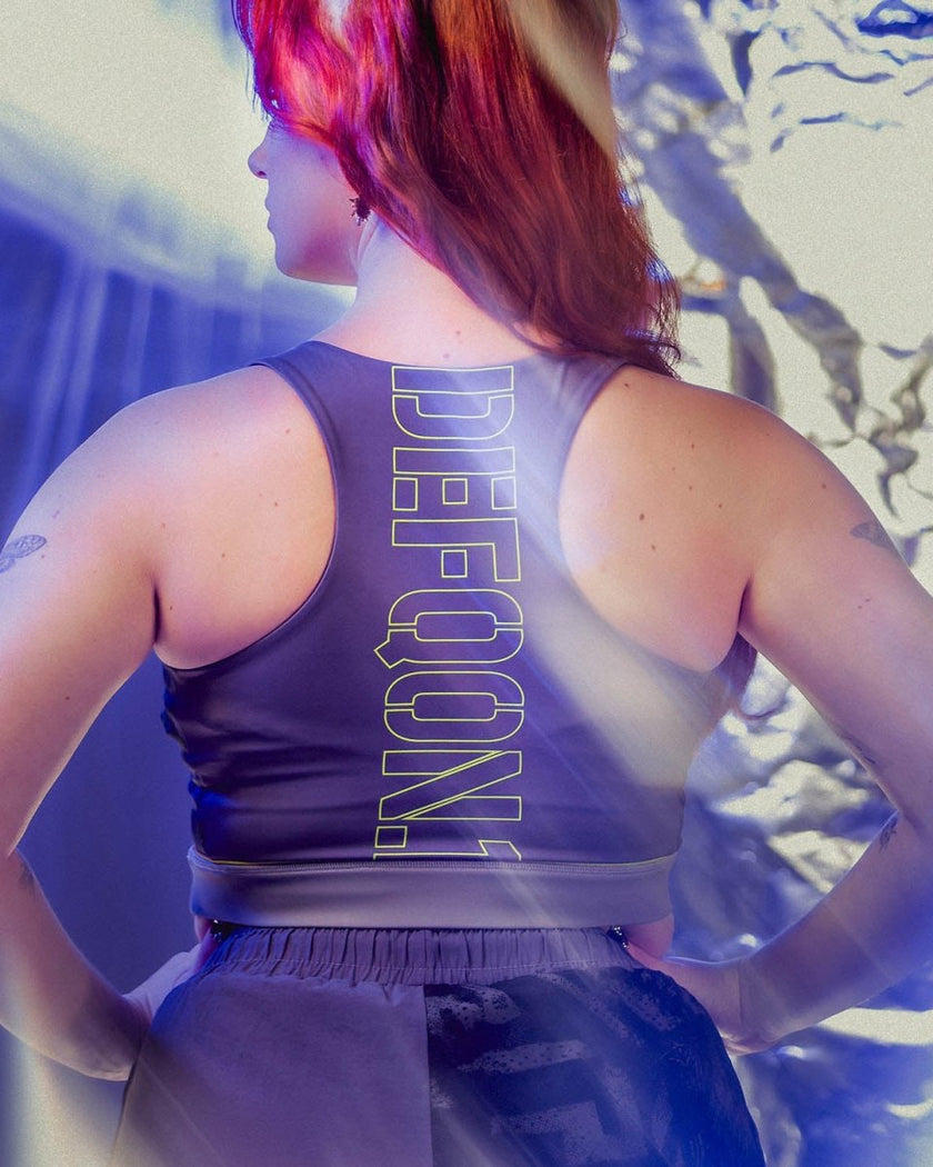 133. Sport top Pattern purple - Defqon.1 Festival Store
