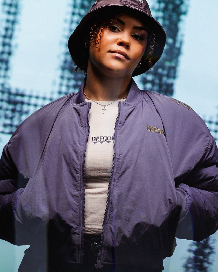 153. Bomber jacket Nightshade Purple oversized fit - Defqon.1 Festival Store