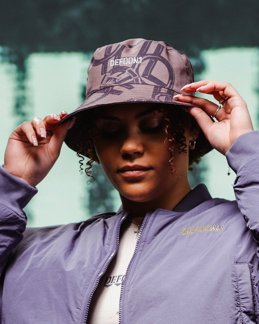 216. Bucket hat Reversible mauve - Defqon.1 Festival Store