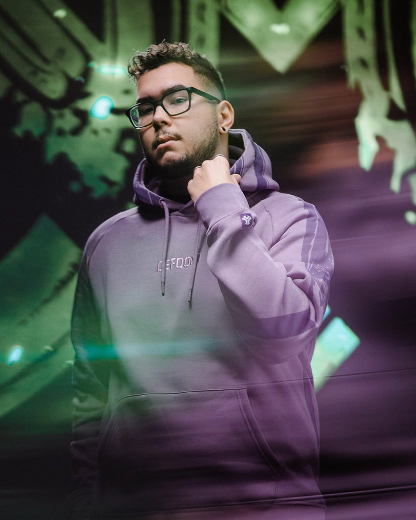 055. Hoodie Big Print Mauve oversized fit - Defqon.1 Festival Store