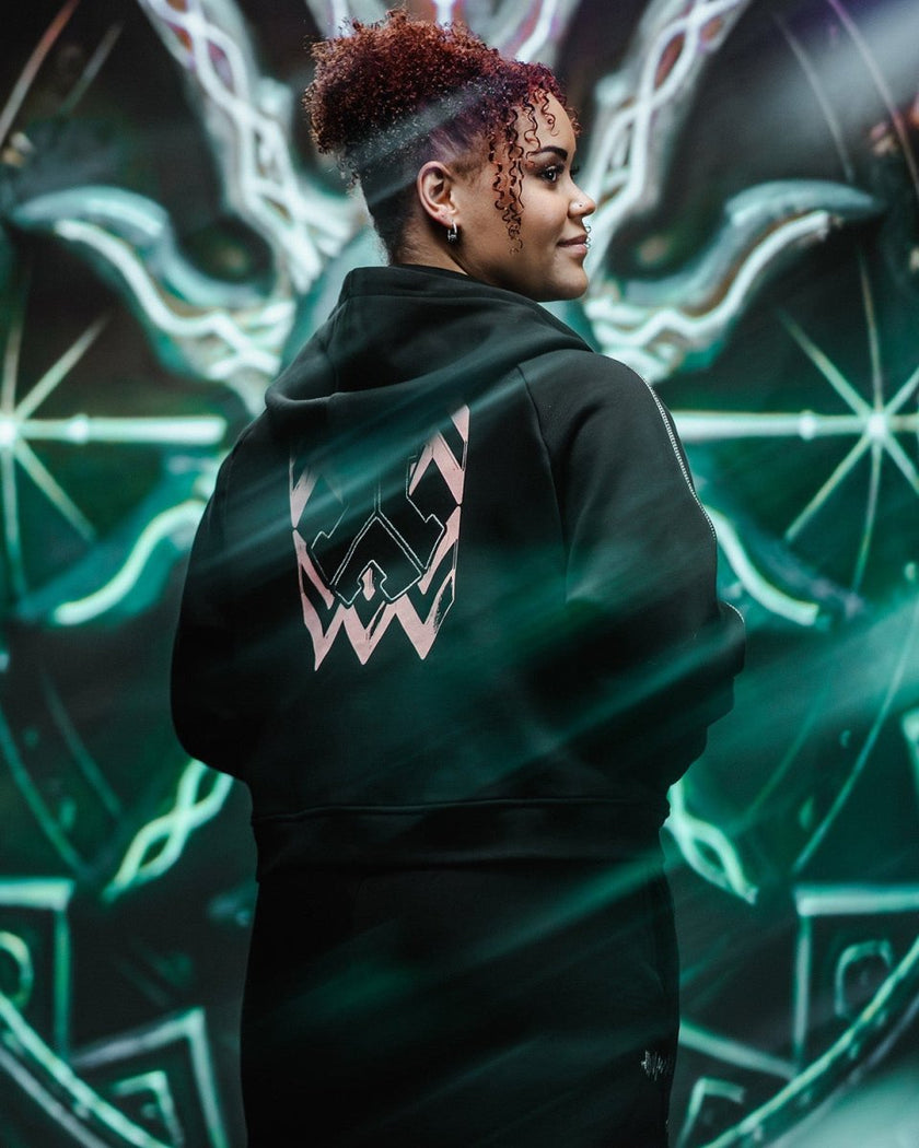 150. Hooded zip Peach boyfriend cropped fit - Defqon.1 Festival Store