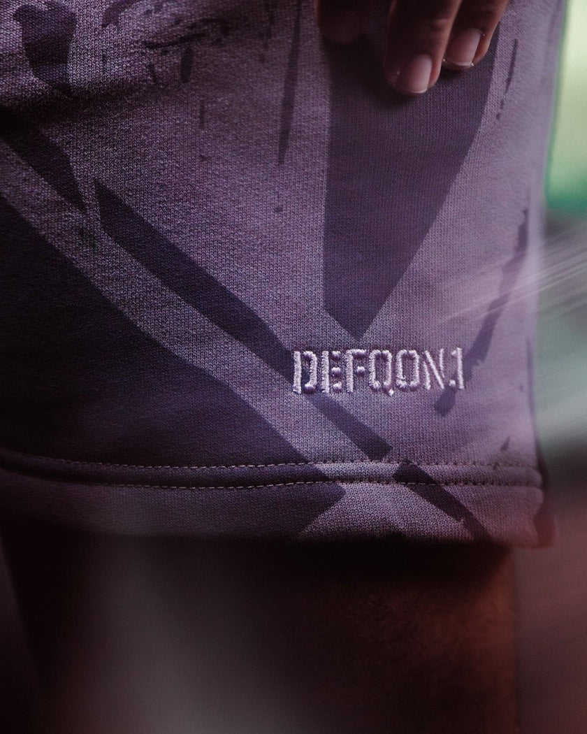 090. Jogging shorts Big Print mauve - Defqon.1 Festival Store
