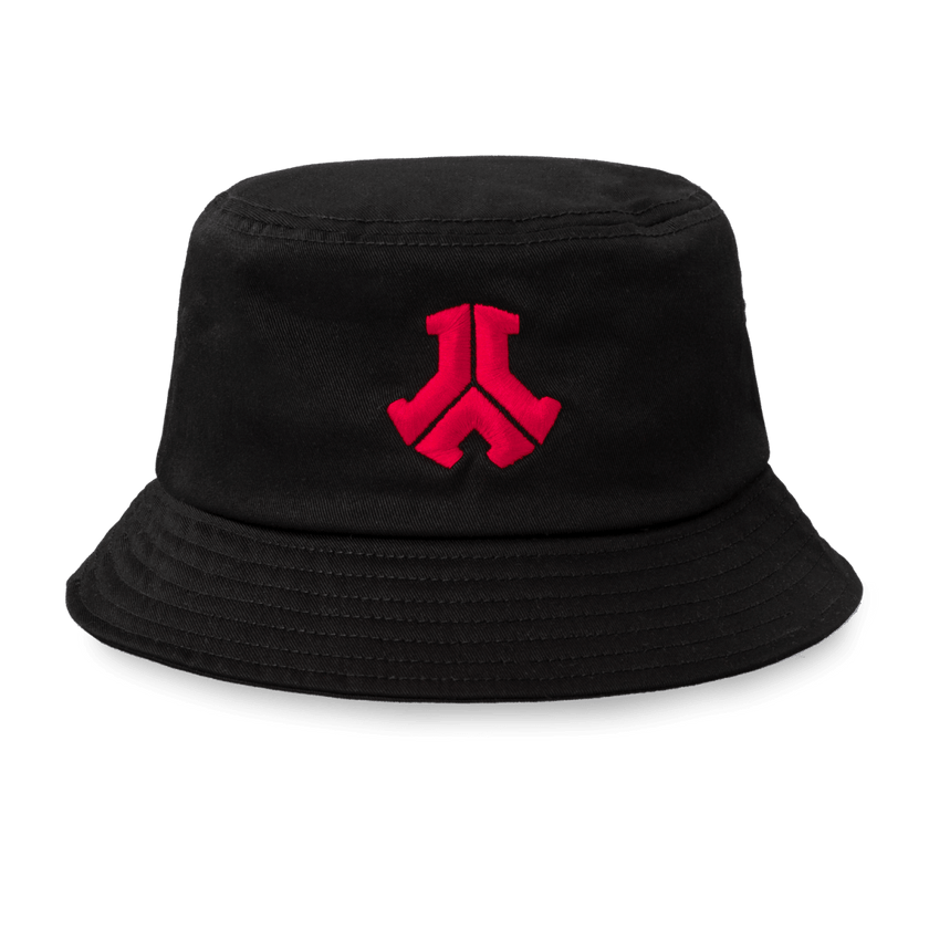 219. Bucket hat black/red - Defqon.1 Festival Store