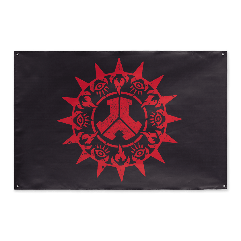 246. Flag Sacred Oath Double Sized black red - Defqon.1 Festival Store
