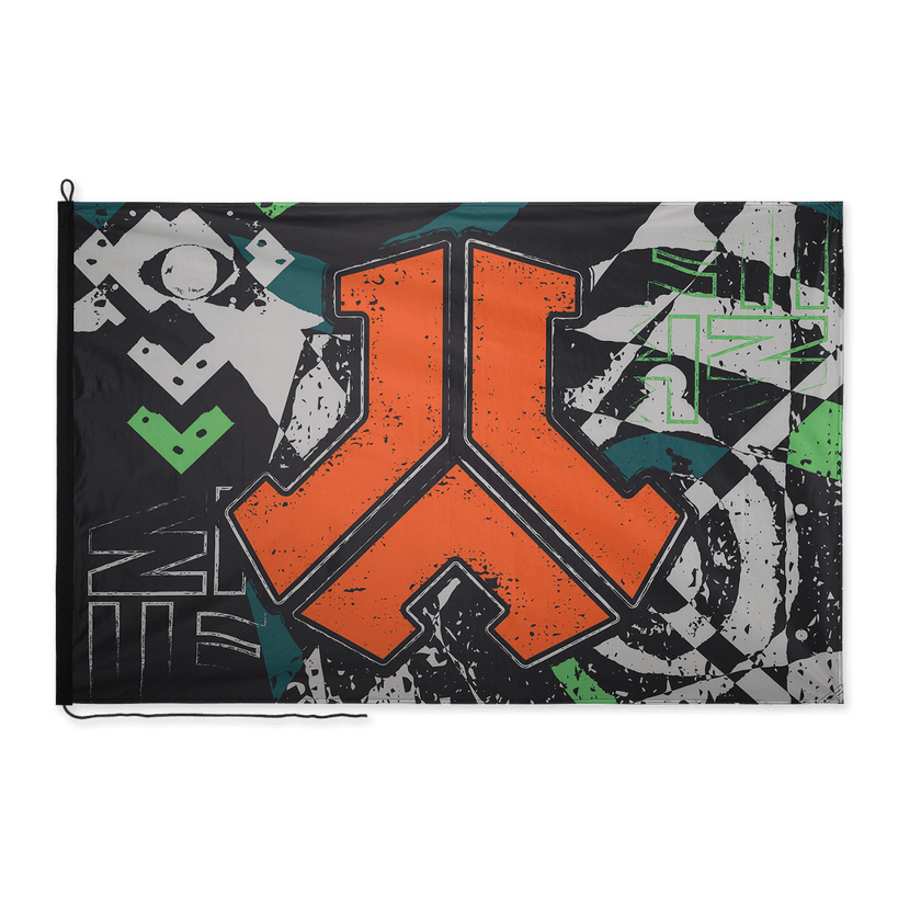 249. Flag orange green black - Defqon.1 Festival Store