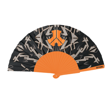 233. Handfan Orange/grey image
