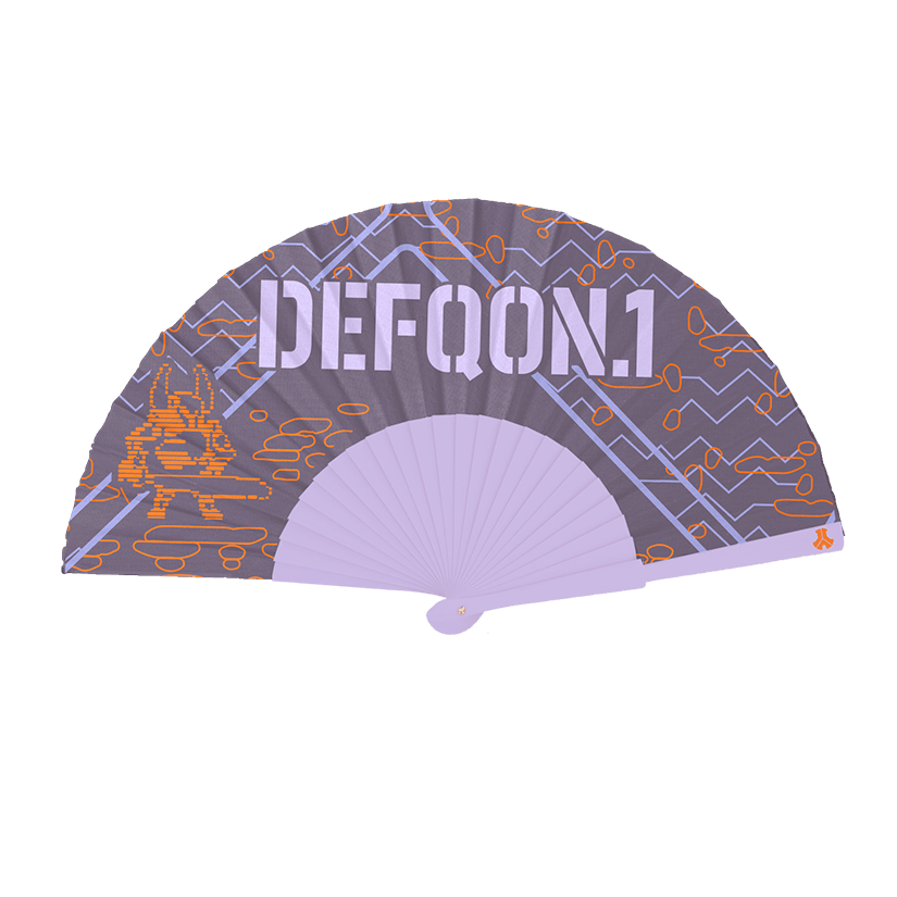 234. Handfan lila purple - Defqon.1 Festival Store