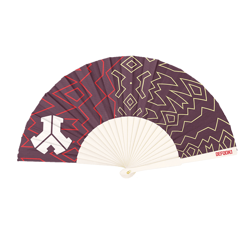 236. Handfan yellow red - Defqon.1 Festival Store