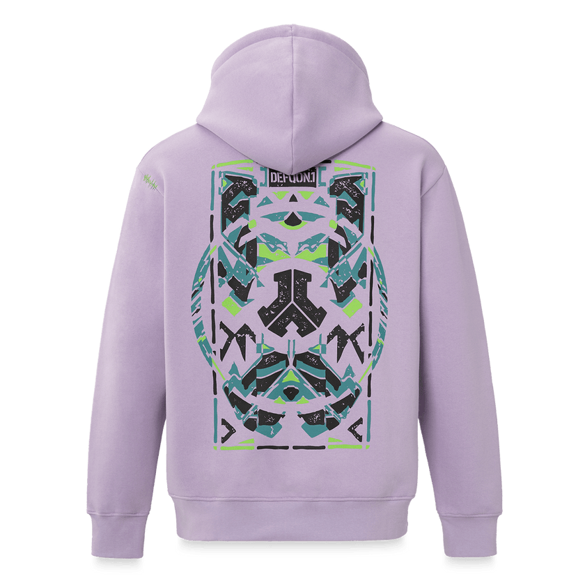 053. Hoodie Colleidoscope Lila boxy fit - Defqon.1 Festival Store