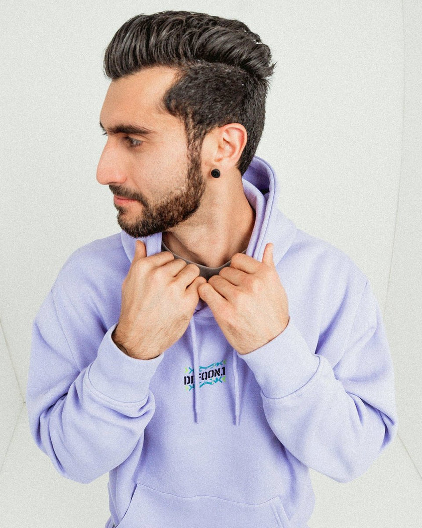 053. Hoodie Colleidoscope Lila boxy fit - Defqon.1 Festival Store