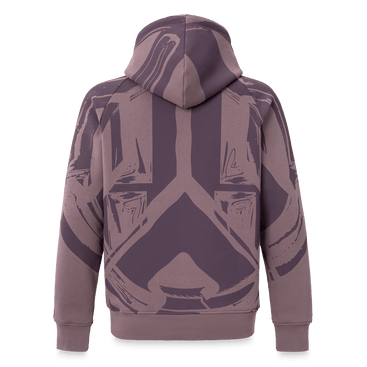 055. Hoodie Big Print Mauve oversized fit image