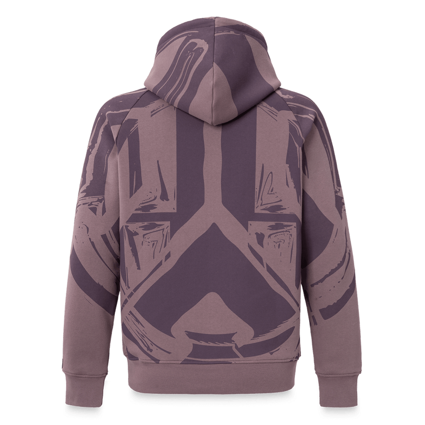055. Hoodie Big Print Mauve oversized fit - Defqon.1 Festival Store