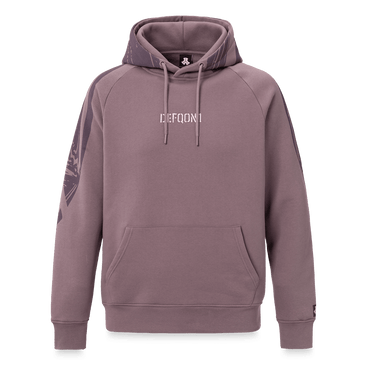 055. Hoodie Big Print Mauve oversized fit image