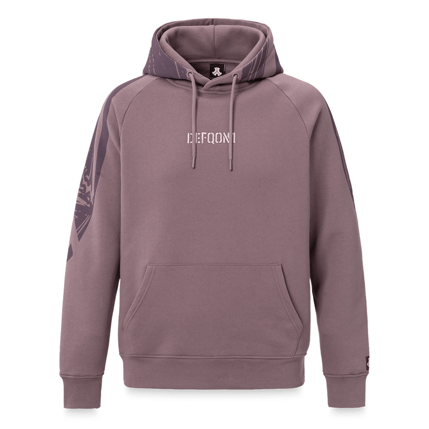 055. Hoodie Big Print Mauve oversized fit - Defqon.1 Festival Store
