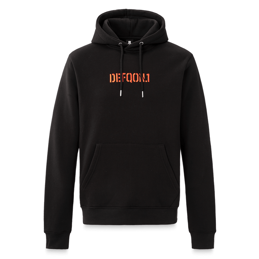 061. Hoodie Orange/Black - Defqon.1 Festival Store