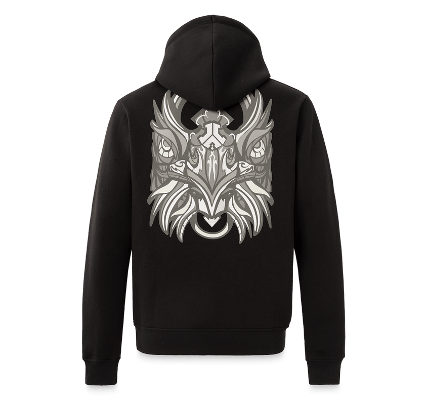 067. Hoodie Back Logo Black/grey - Defqon.1 Festival Store