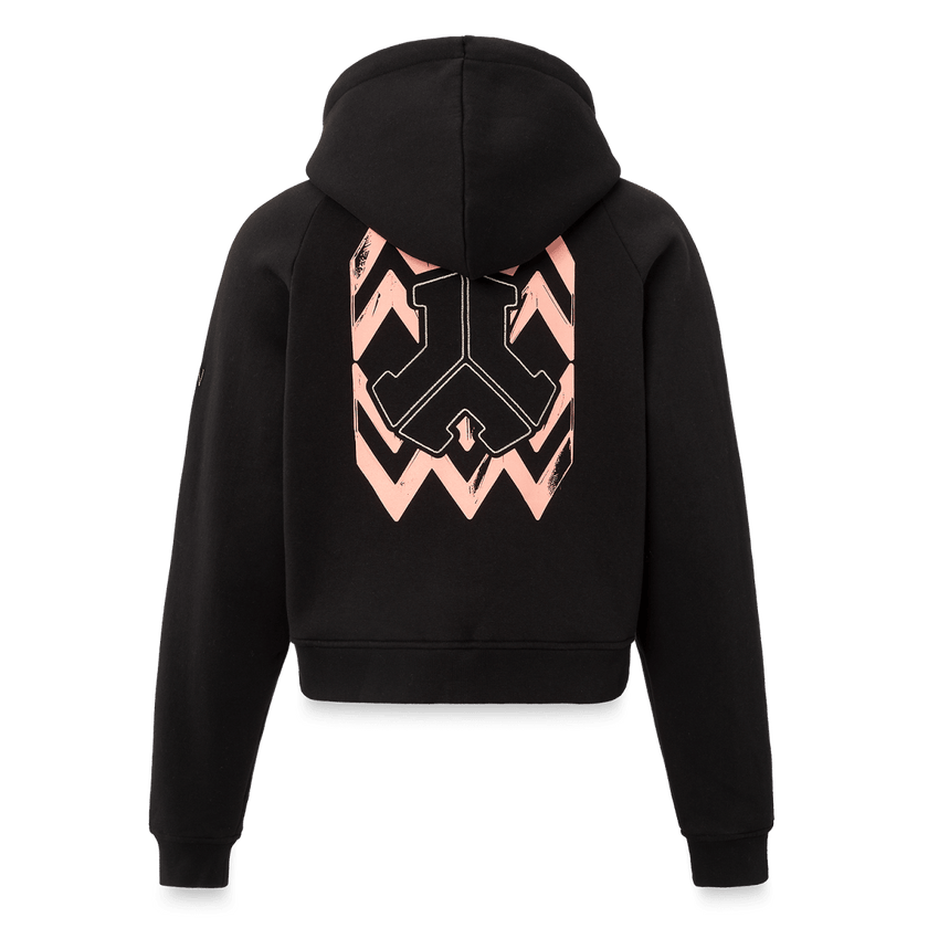 150. Hooded zip Peach boyfriend cropped fit - Defqon.1 Festival Store