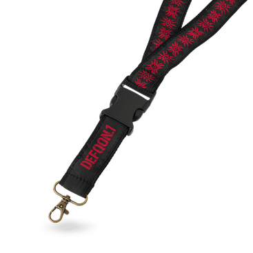 293. Lanyard Sacred Oath Black/red image