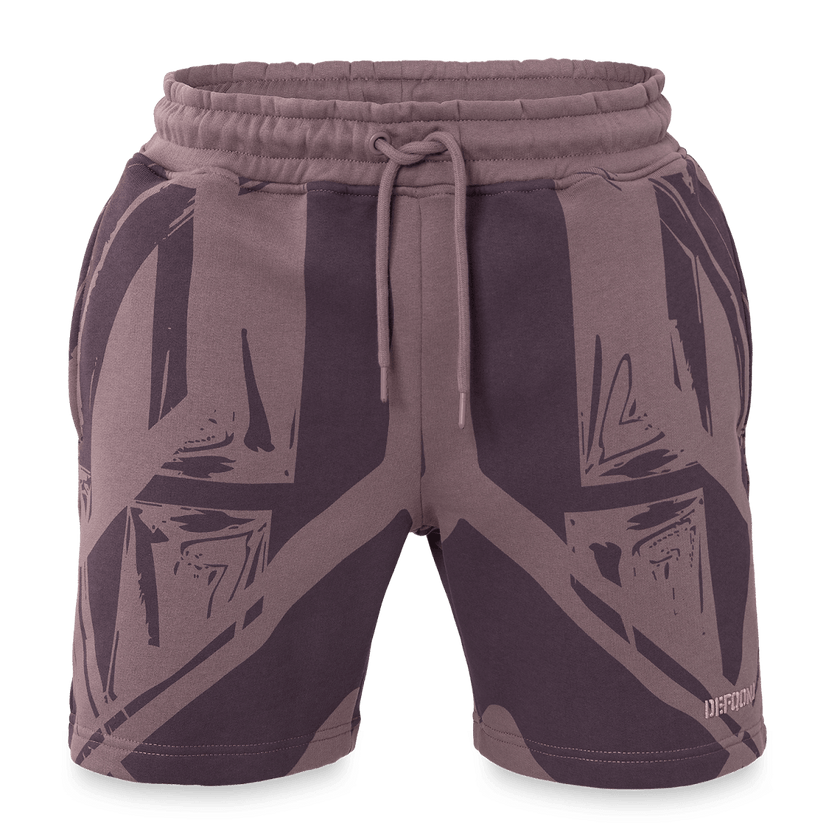 090. Jogging shorts Big Print mauve - Defqon.1 Festival Store
