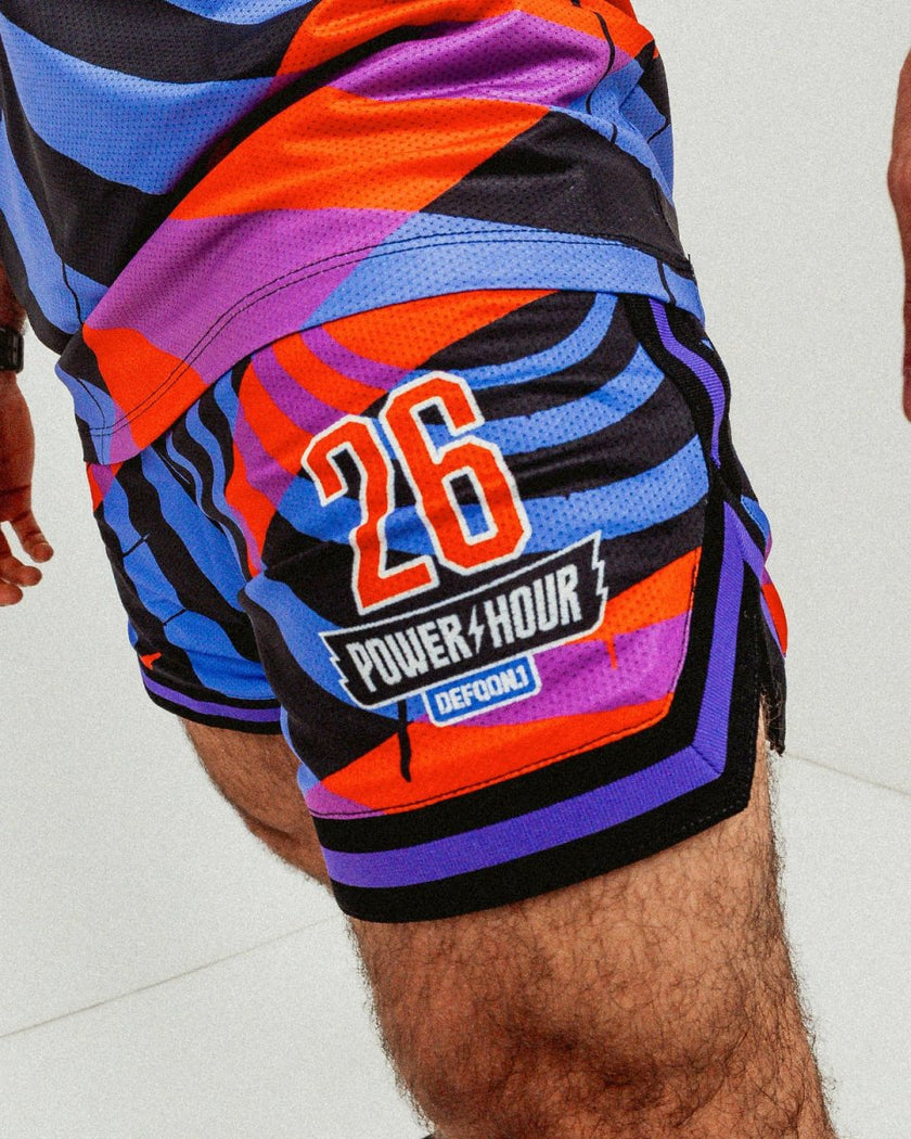 093. Sport Shorts Power Hour multicolour - Defqon.1 Festival Store