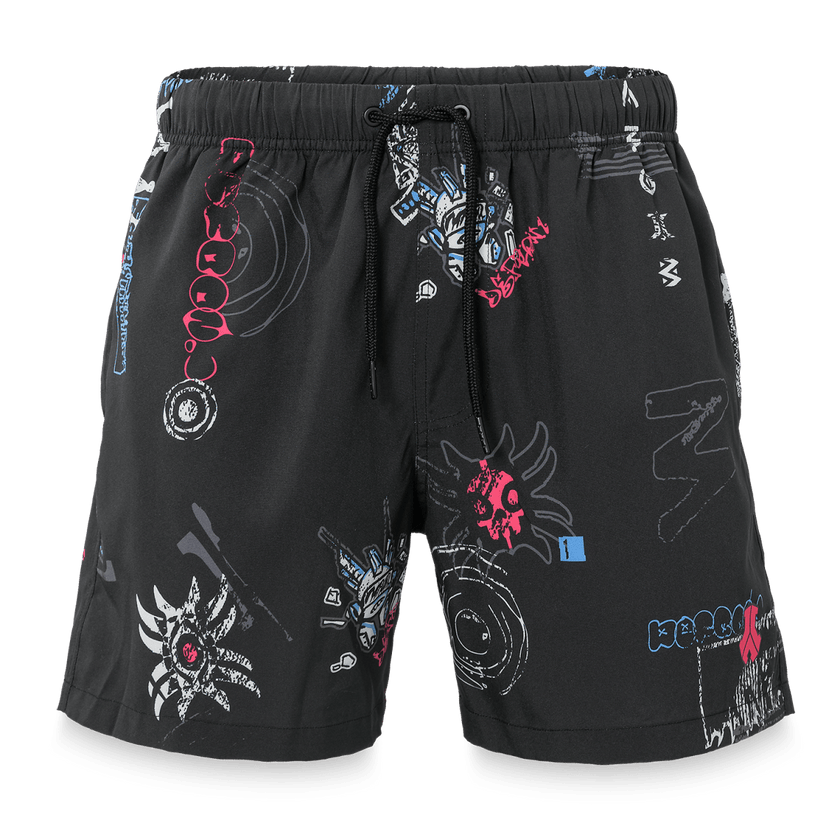 095. Swim Shorts All Over Graffiti - Defqon.1 Festival Store