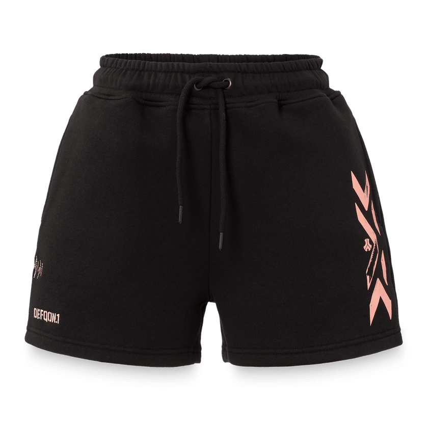 180. Jogging Shorts black/peach - Defqon.1 Festival Store