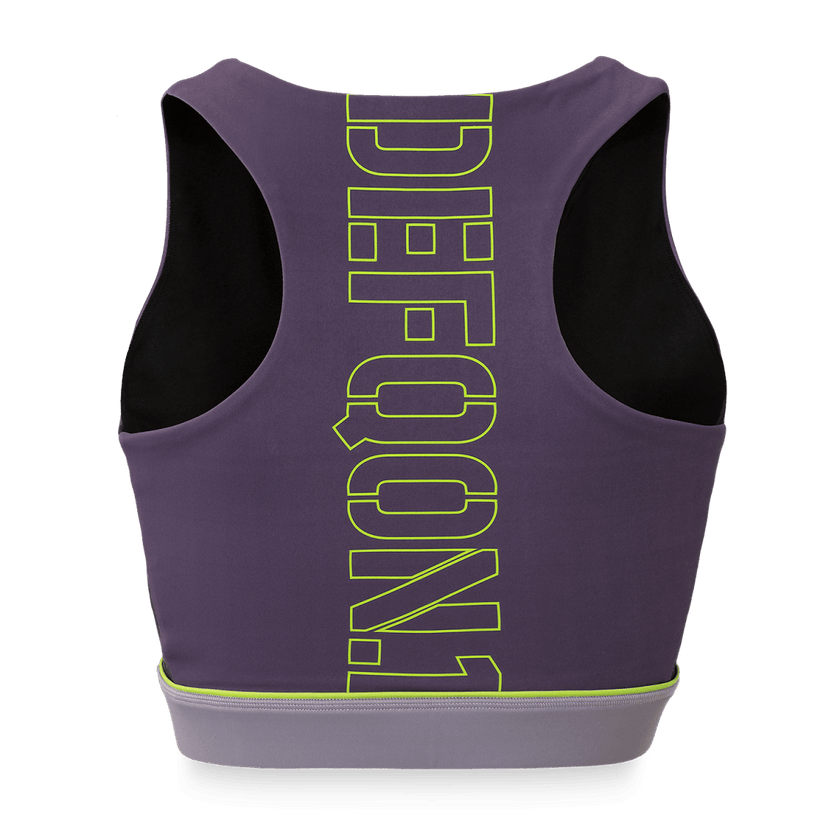 133. Sport top Pattern purple - Defqon.1 Festival Store