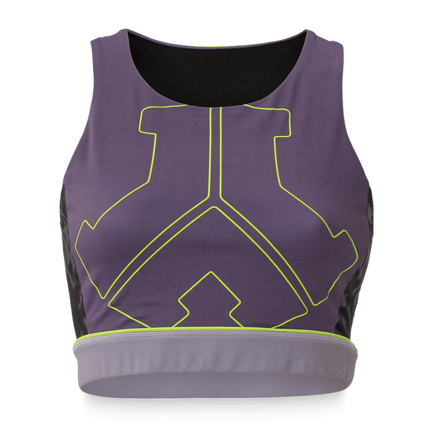 133. Sport top Pattern purple - Defqon.1 Festival Store
