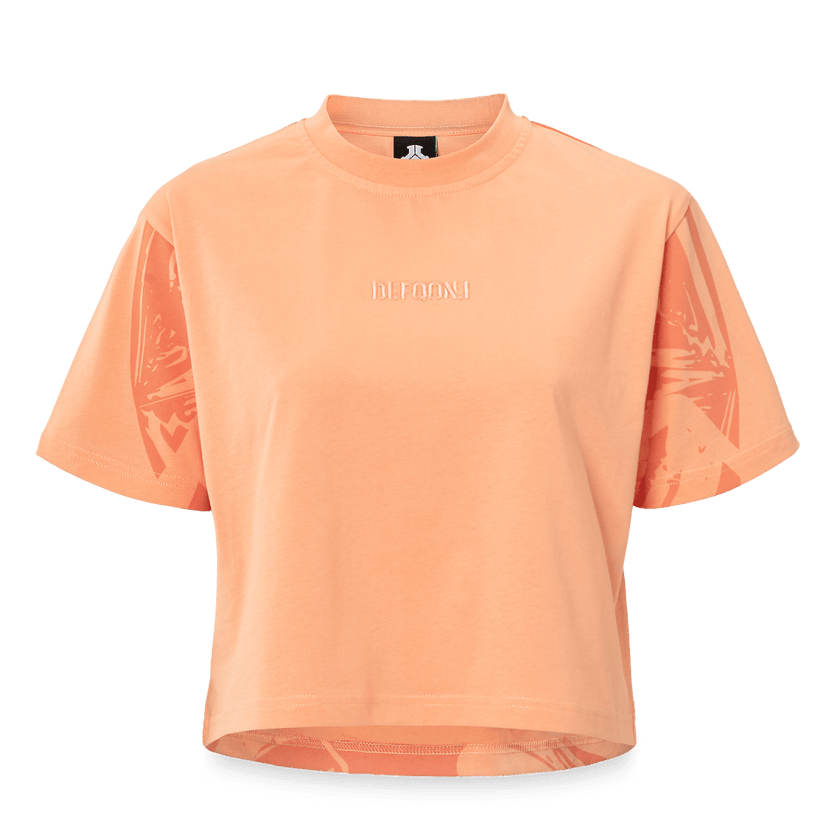 103. Short tee Peach cropped fit - Defqon.1 Festival Store