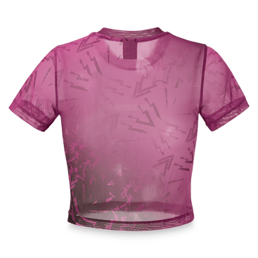 111. Baby tee Mesh All-over Vintage pink image