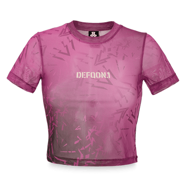 111. Baby tee Mesh All-over Vintage pink image