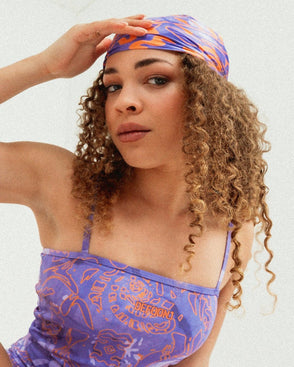 136. Bandeau top All-over Tie Dye image