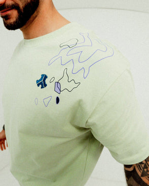 004. T-shirt Lime loose fit image