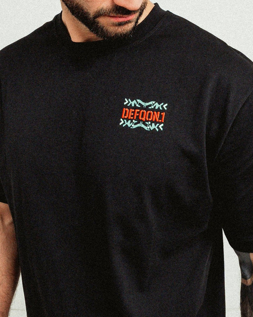 006. T-shirt Collecidoscope Black loose fit - Defqon.1 Festival Store