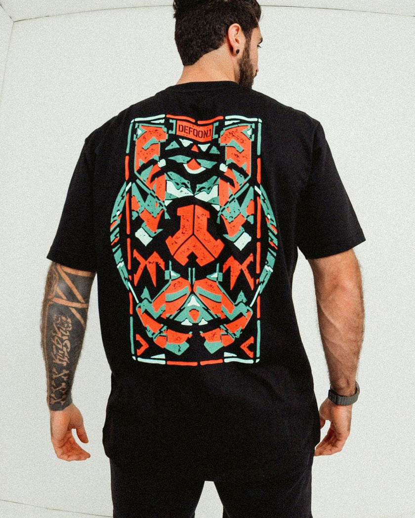 006. T-shirt Collecidoscope Black loose fit - Defqon.1 Festival Store