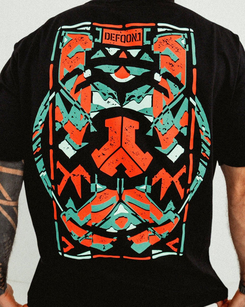 006. T-shirt Collecidoscope Black loose fit - Defqon.1 Festival Store