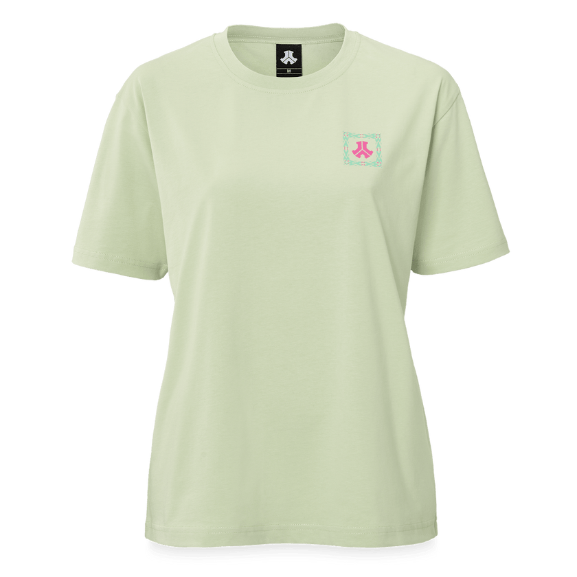 107. T-shirt backprint Lime/Pink boyfriend fit - Defqon.1 Festival Store