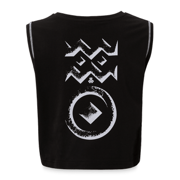 104. Tank top Circle Black oversized fit image