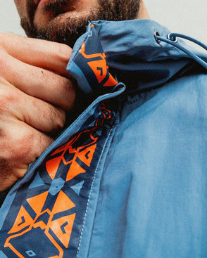 064. Wind jacket Air Force Blue loose fit image